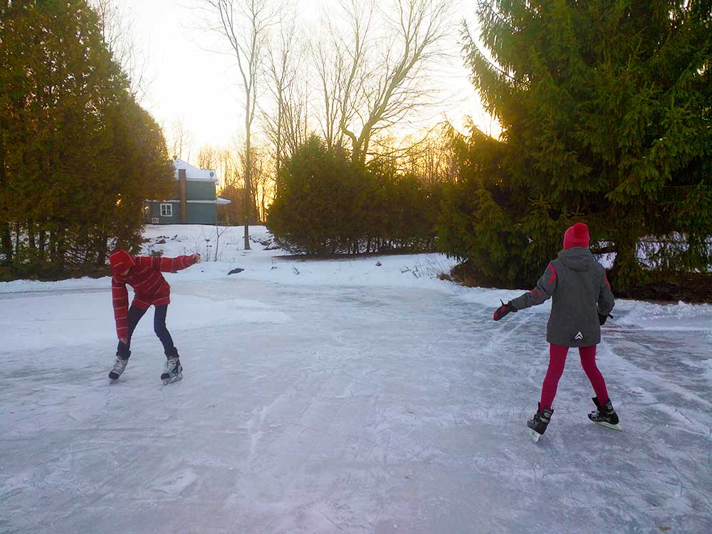 Patinoire extérieure