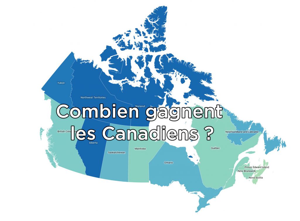 Salaire moyen au Canada par province et par domaine