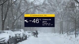 Ce week-end, la région la plus froide au monde sera au Québec